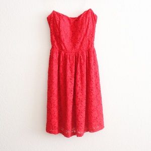 Guess Lace Red Dress